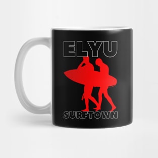 ELYU SURFTOWN - FRIENDS GOING FOR A SURF IN RED Mug